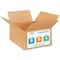 Idl Packaging 8 in x 8 in x 4 in Shipping Box, Kraft, Corrugate, Single Wall, 200#, 25 PK B-884-25 - alternate 1